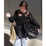 花柄チュールパフ長袖ブラウス | RMAF　NICE CLAUP / OLIVE des OLIVE | 詳細画像11 