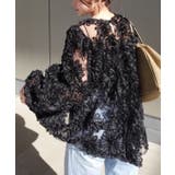 花柄チュールパフ長袖ブラウス | RMAF　NICE CLAUP / OLIVE des OLIVE | 詳細画像12 