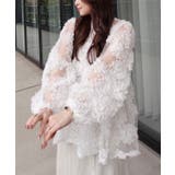 花柄チュールパフ長袖ブラウス | RMAF　NICE CLAUP / OLIVE des OLIVE | 詳細画像2 