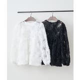 花柄チュールパフ長袖ブラウス | RMAF　NICE CLAUP / OLIVE des OLIVE | 詳細画像19 