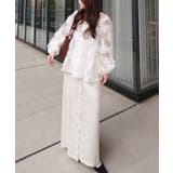 花柄チュールパフ長袖ブラウス | RMAF　NICE CLAUP / OLIVE des OLIVE | 詳細画像6 