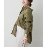 【NAO】クインクル加工シャツ | RMAF　NICE CLAUP / OLIVE des OLIVE | 詳細画像3 