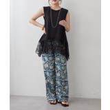 【NAO】アソート柄イージーパンツ | RMAF　NICE CLAUP / OLIVE des OLIVE | 詳細画像6 