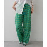 グリーン | 【NAO】アソート柄イージーパンツ | RMAF　NICE CLAUP / OLIVE des OLIVE