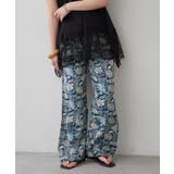 ネイビー | 【NAO】アソート柄イージーパンツ | RMAF　NICE CLAUP / OLIVE des OLIVE