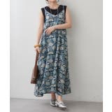 ネイビー | 【NAO】アソート柄キャミワンピース | RMAF　NICE CLAUP / OLIVE des OLIVE