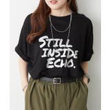 ブラック | 箔ロゴプリントTシャツ | RMAF NICE CLAUP / OLIVE des OLIVE