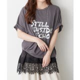 箔ロゴプリントTシャツ | RMAF NICE CLAUP / OLIVE des OLIVE | 詳細画像4