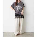 箔ロゴプリントTシャツ | RMAF NICE CLAUP / OLIVE des OLIVE | 詳細画像5