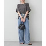 【Web限定】袖フレアーワイドTシャツ | RMAF　NICE CLAUP / OLIVE des OLIVE | 詳細画像18 