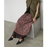 小花裾レースロングスカート | RMAF　NICE CLAUP / OLIVE des OLIVE | 詳細画像2 