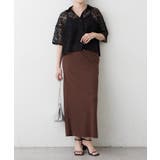 【セルフカット可能】リブナロースカート | RMAF　NICE CLAUP / OLIVE des OLIVE | 詳細画像23 