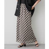 バイヤスチェックナロースカート | RMAF　NICE CLAUP / OLIVE des OLIVE | 詳細画像9 