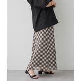 バイヤスチェックナロースカート | RMAF　NICE CLAUP / OLIVE des OLIVE | 詳細画像10 