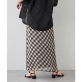 バイヤスチェックナロースカート | RMAF　NICE CLAUP / OLIVE des OLIVE | 詳細画像11 