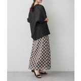 バイヤスチェックナロースカート | RMAF　NICE CLAUP / OLIVE des OLIVE | 詳細画像14 