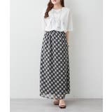 バイヤスチェックナロースカート | RMAF　NICE CLAUP / OLIVE des OLIVE | 詳細画像19 