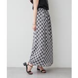 バイヤスチェックナロースカート | RMAF　NICE CLAUP / OLIVE des OLIVE | 詳細画像3 