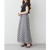バイヤスチェックナロースカート | RMAF　NICE CLAUP / OLIVE des OLIVE | 詳細画像5 