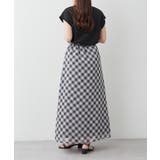 バイヤスチェックナロースカート | RMAF　NICE CLAUP / OLIVE des OLIVE | 詳細画像6 