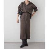 【セットアップ対応】スエポンフロントジップナロースカート | RMAF NICE CLAUP / OLIVE des OLIVE | 詳細画像2