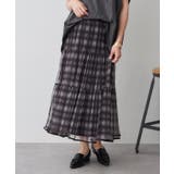 Dブラウン | アソート柄チュールキラキラスカート | RMAF　NICE CLAUP / OLIVE des OLIVE