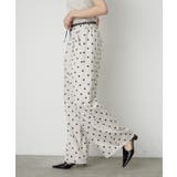 アイボリー | フロッキードットワイドパンツ | RMAF　NICE CLAUP / OLIVE des OLIVE