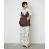 フロッキードットワイドパンツ | RMAF　NICE CLAUP / OLIVE des OLIVE | 詳細画像12 