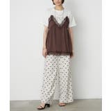 フロッキードットワイドパンツ | RMAF　NICE CLAUP / OLIVE des OLIVE | 詳細画像13 