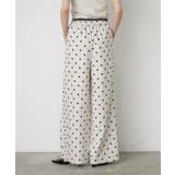 フロッキードットワイドパンツ | RMAF　NICE CLAUP / OLIVE des OLIVE | 詳細画像4 