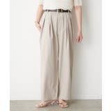 ベージュ | 【M/Lサイズ展開】タックカーブイージーパンツ | RMAF　NICE CLAUP / OLIVE des OLIVE