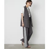 ひげレース付タックワイドパンツ | RMAF NICE CLAUP / OLIVE des OLIVE | 詳細画像8