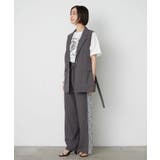 ひげレース付タックワイドパンツ | RMAF NICE CLAUP / OLIVE des OLIVE | 詳細画像9