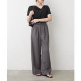 ひげレース付タックワイドパンツ | RMAF NICE CLAUP / OLIVE des OLIVE | 詳細画像15