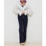 【M/Lサイズ展開】ストレッチデニムフレアーパンツ | RMAF NICE CLAUP / OLIVE des OLIVE | 詳細画像7