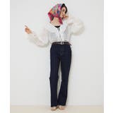 【M/Lサイズ展開】ストレッチデニムフレアーパンツ | RMAF NICE CLAUP / OLIVE des OLIVE | 詳細画像6