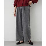 ブラック | デニムタックカーブパンツ | RMAF　NICE CLAUP / OLIVE des OLIVE