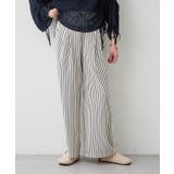 【M/Lサイズ展開】サッカーストライプイージーパンツ | RMAF　NICE CLAUP / OLIVE des OLIVE | 詳細画像3 