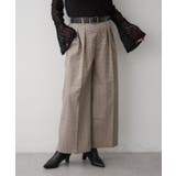 【セットアップ対応】ラメチェックタックパンツ | RMAF NICE CLAUP / OLIVE des OLIVE | 詳細画像1