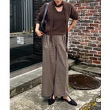 【セットアップ対応】ラメチェックタックパンツ | RMAF NICE CLAUP / OLIVE des OLIVE | 詳細画像4