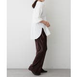 【M/Lサイズ展開】シャーリングベロアフレアパンツ | RMAF NICE CLAUP / OLIVE des OLIVE | 詳細画像7