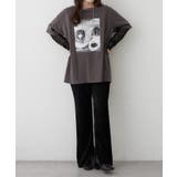 【M/Lサイズ展開】シャーリングベロアフレアパンツ | RMAF NICE CLAUP / OLIVE des OLIVE | 詳細画像12