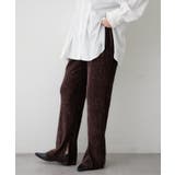 【M/Lサイズ展開】シャーリングベロアフレアパンツ | RMAF NICE CLAUP / OLIVE des OLIVE | 詳細画像3
