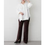 【M/Lサイズ展開】シャーリングベロアフレアパンツ | RMAF NICE CLAUP / OLIVE des OLIVE | 詳細画像5