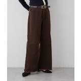 【M/Lサイズ展開】大人ストレッチデニムワイドパンツ | RMAF NICE CLAUP / OLIVE des OLIVE | 詳細画像3