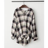 アイボリー | チェック多釦タケノコタックブラウス | RMAF NICE CLAUP / OLIVE des OLIVE