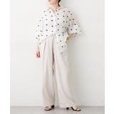 上品な透け感、刺繍ビッグシャツ | RMAF　NICE CLAUP / OLIVE des OLIVE | 詳細画像12 