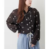 上品な透け感、刺繍ビッグシャツ | RMAF　NICE CLAUP / OLIVE des OLIVE | 詳細画像16 