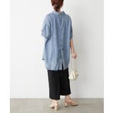 【接触冷感 ひんやりタッチ】テンセルデニム半袖シャツジャケット | RMAF NICE CLAUP / OLIVE des OLIVE | 詳細画像11