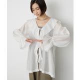 オフ | 【軽やかシアー】フリルブラウス | RMAF NICE CLAUP / OLIVE des OLIVE